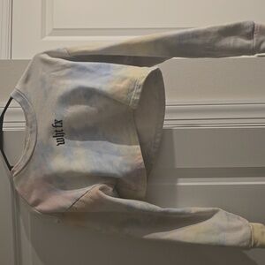 Tie-Dye Cropped Sweatshirt